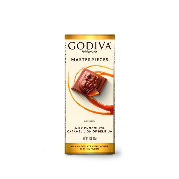 Masterpieces Milk Chocolate Caramel Lion Tablet - GODIVA Chocolates UK