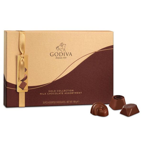 Milk Chocolate Assorted Box, 20pc - GODIVA Chocolates UK