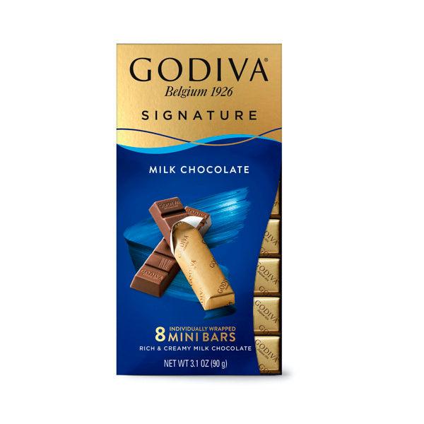 Milk Chocolate Signature Mini Bars 8pc | GODIVA Chocolates UK