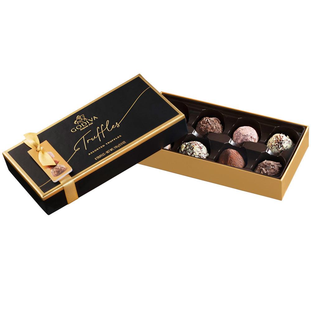 Signature Chocolate Truffles Gift Box 8pc GODIVA Chocolates UK signature-chocolate-truffles-gift-box-8pc-godiva-chocolates-uk
