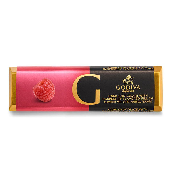 Dark Chocolate Raspberry Bar, 45g - GODIVA Chocolates UK
