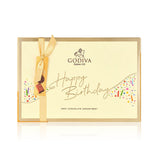Happy Birthday Assorted Gold Box, 25pcs - GODIVA Chocolates UK