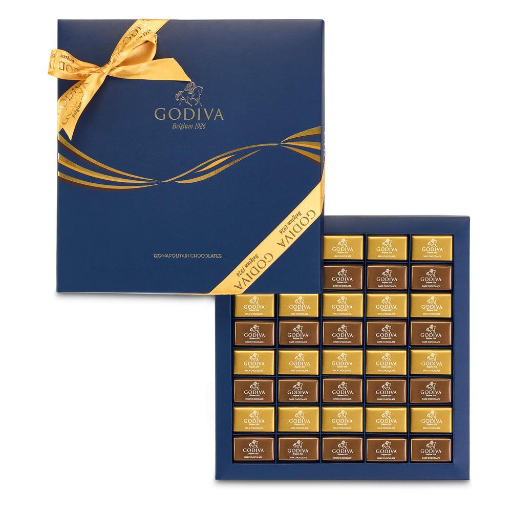 Napolitains Navy Box 80pc GODIVA Chocolates UK napolitains-navy-box-80pc-godiva-chocolates-uk
