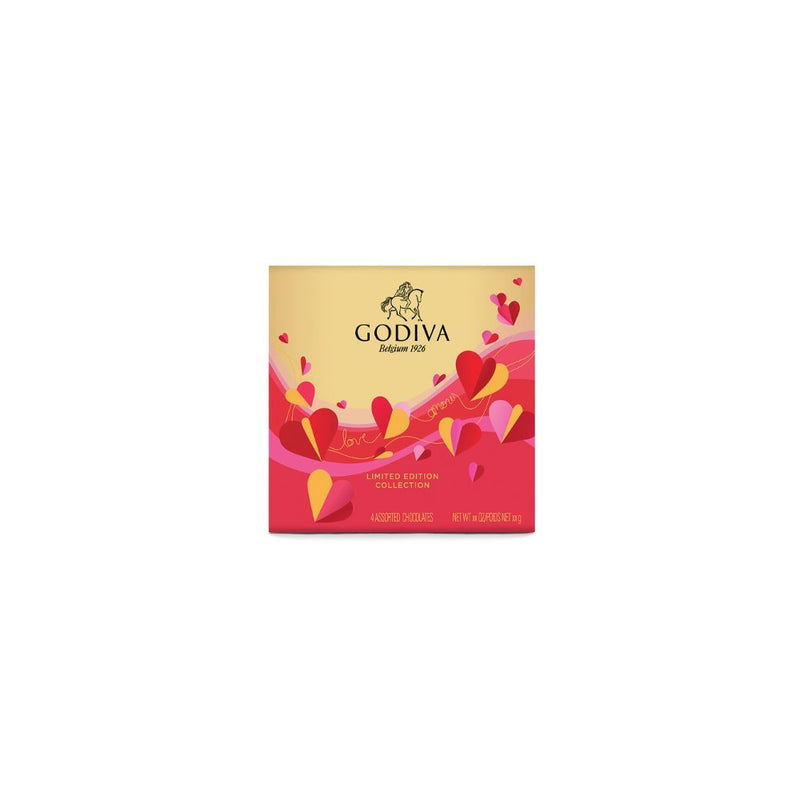 Valentine's Ballotin - 4 Pieces - GODIVA Chocolates UK